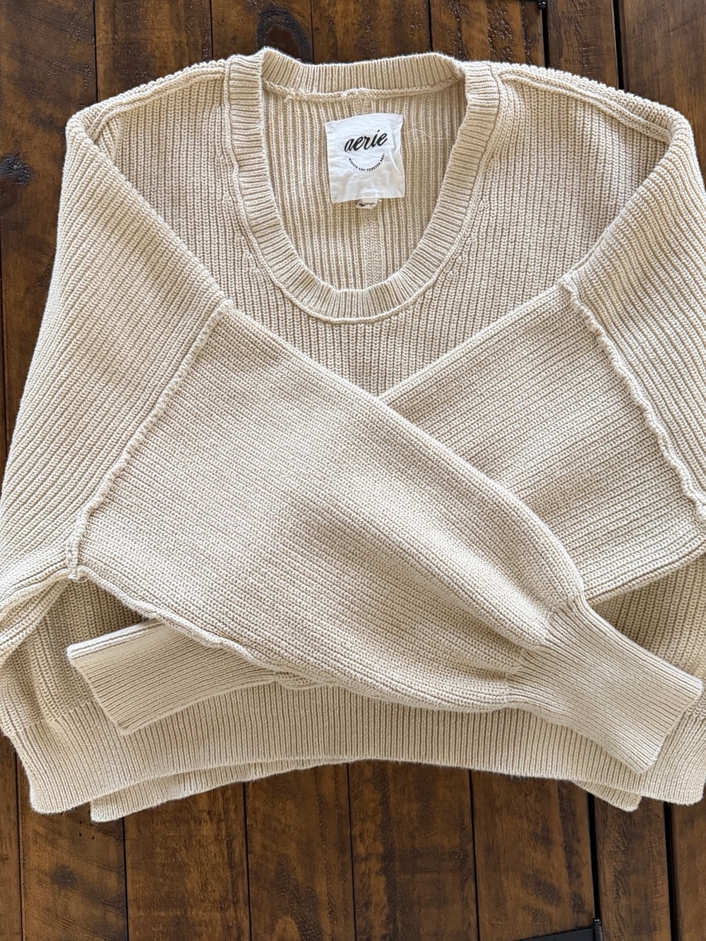 Aerie Women’s Crewneck Ribbed Sweater